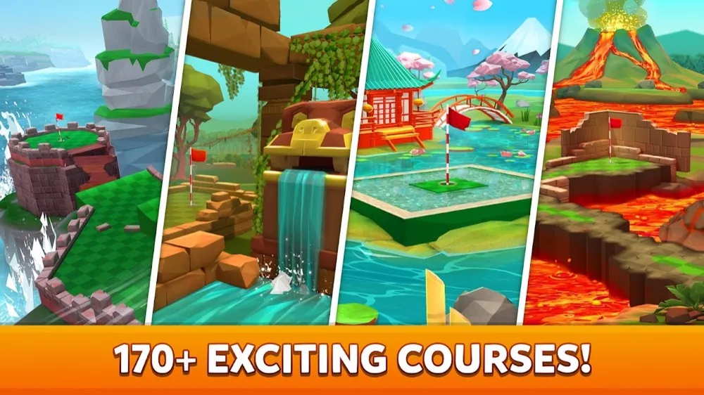 Golf Battle — percursos
