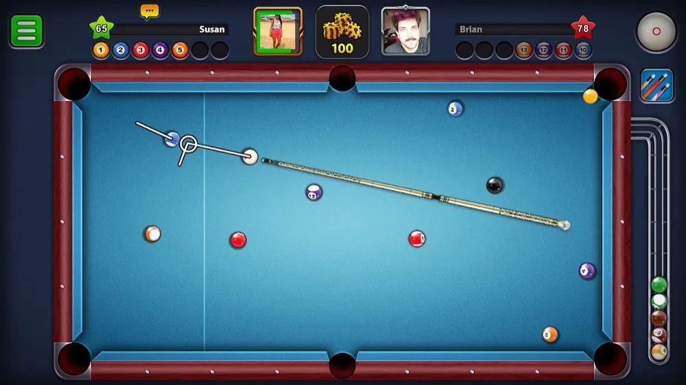 8 Ball Pool — mesa de bilhar