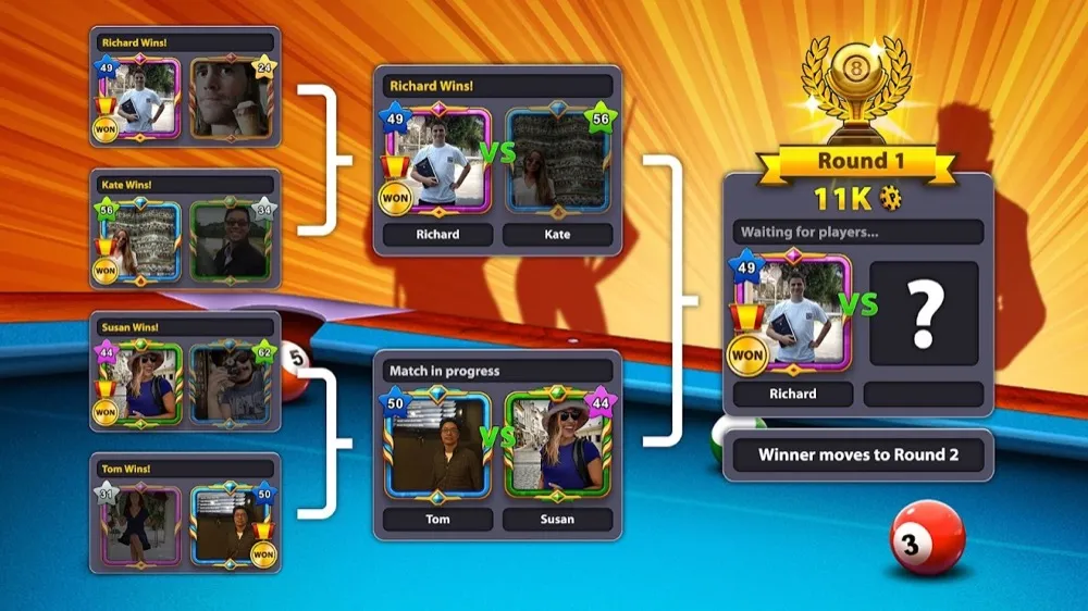 8 Ball Pool — captura de ecrã