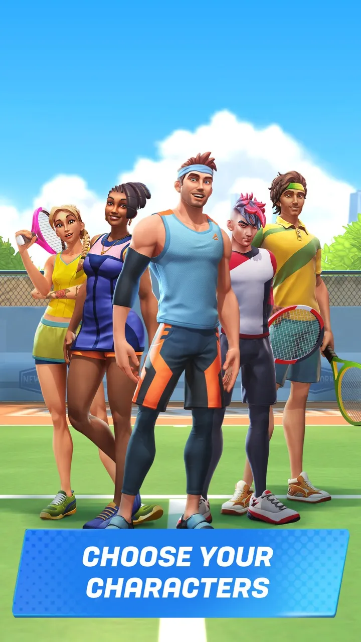 Tennis Clash — captura de ecrã